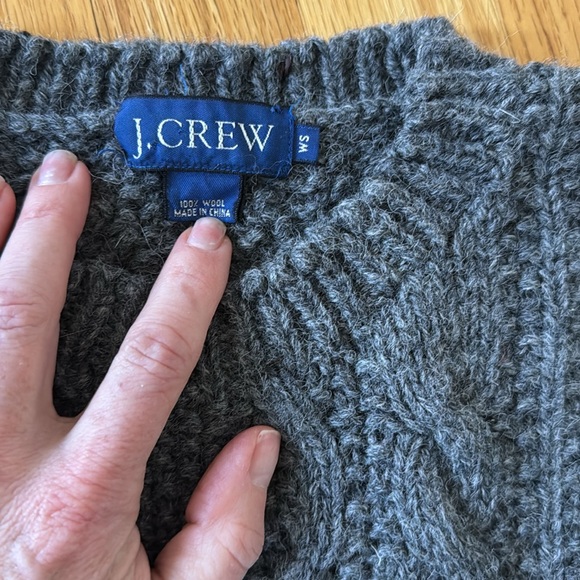 JCrew Wool Cableknit sweater - Picture 4 of 4